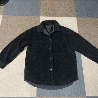 黒のコート　Ｌサイズ　冬用(ピーコート)