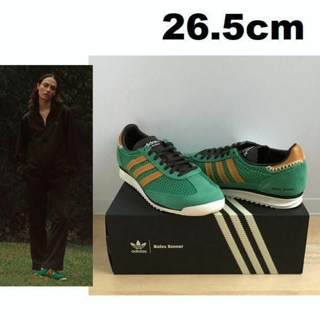 26.5cm adidas×WALES BONNER SL72 緑 国内正規品 | フリマアプリ ラクマ