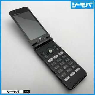 キョウセラ(京セラ)の690 GRATINA 4G KYF34 美品 auガラケー ブラック(携帯電話本体)