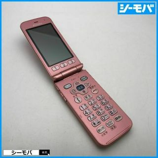 フジツウ(富士通)の825 ガラケー らくらくホン F-02J 上美品 ドコモ ピンク(携帯電話本体)