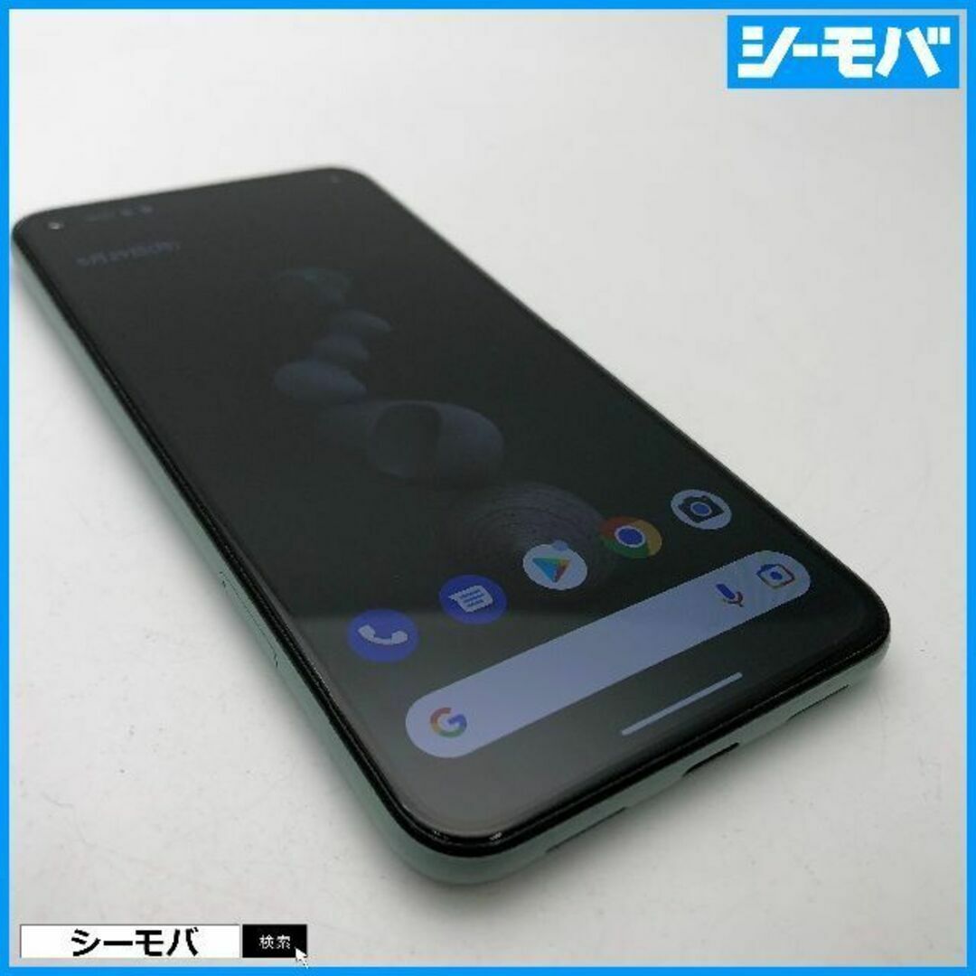 特記事項822 SIMフリー Google Pixel 5 128GB グリーン美品