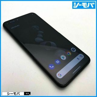 グーグル(Google)の795 SIMフリー Google Pixel 5 128GB ブラック美品(スマートフォン本体)