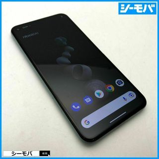 グーグル(Google)の880 SIMフリー Google Pixel 5 128GB グリーン美品(スマートフォン本体)