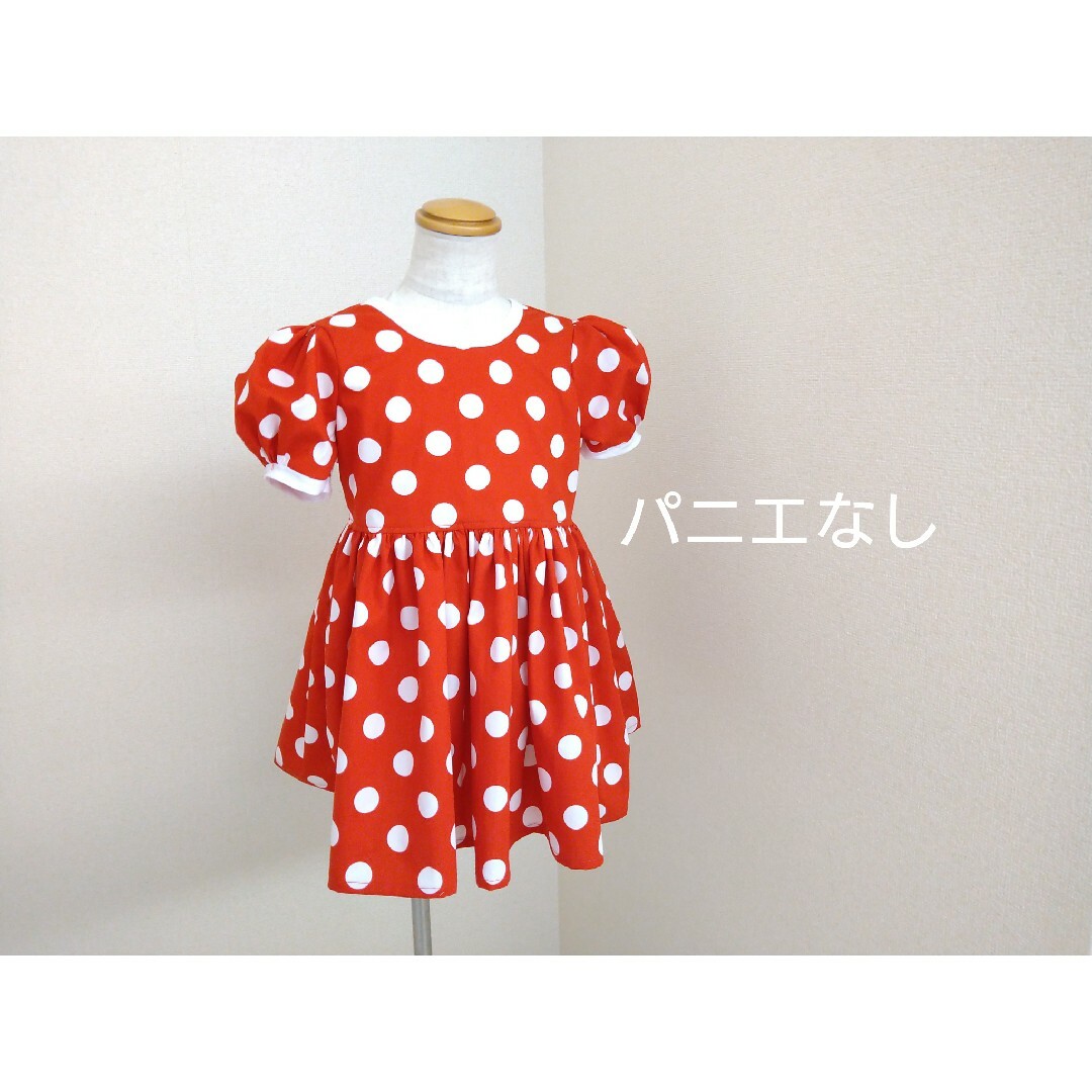 オーダー* size80~150 ドットワンピース ミニー キッズ/ベビー/マタニティのキッズ服女の子用(90cm~)(ワンピース)の商品写真