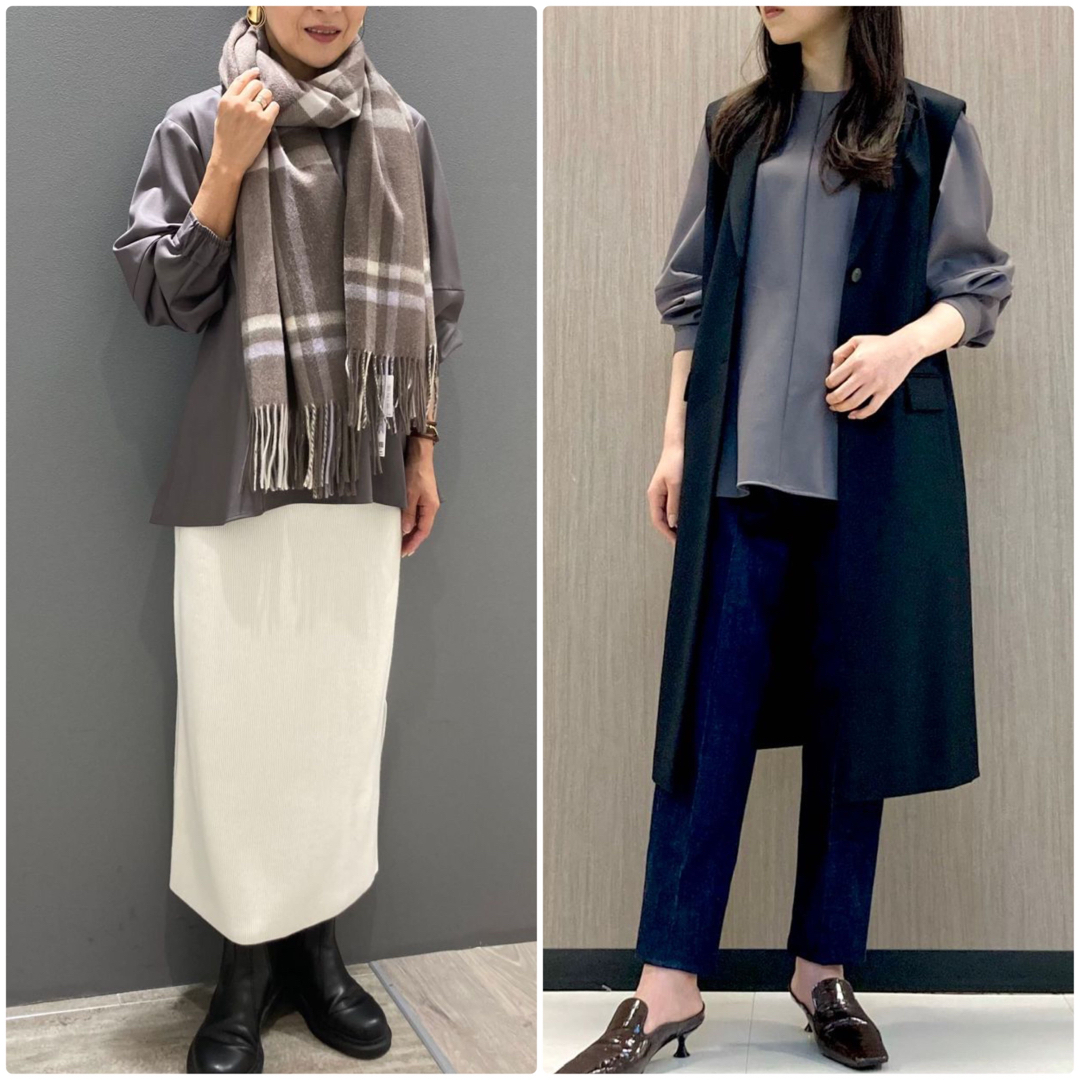 Theory luxe - theory luxe 22AW New Saxony Seine ブラウス40の Theory luxe - theory luxe 22AW New Saxony Seine ブラウス40の
