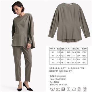 セオリーリュクス(Theory luxe)のtheory luxe 22AW New Saxony Seine ブラウス40(シャツ/ブラウス(長袖/七分))