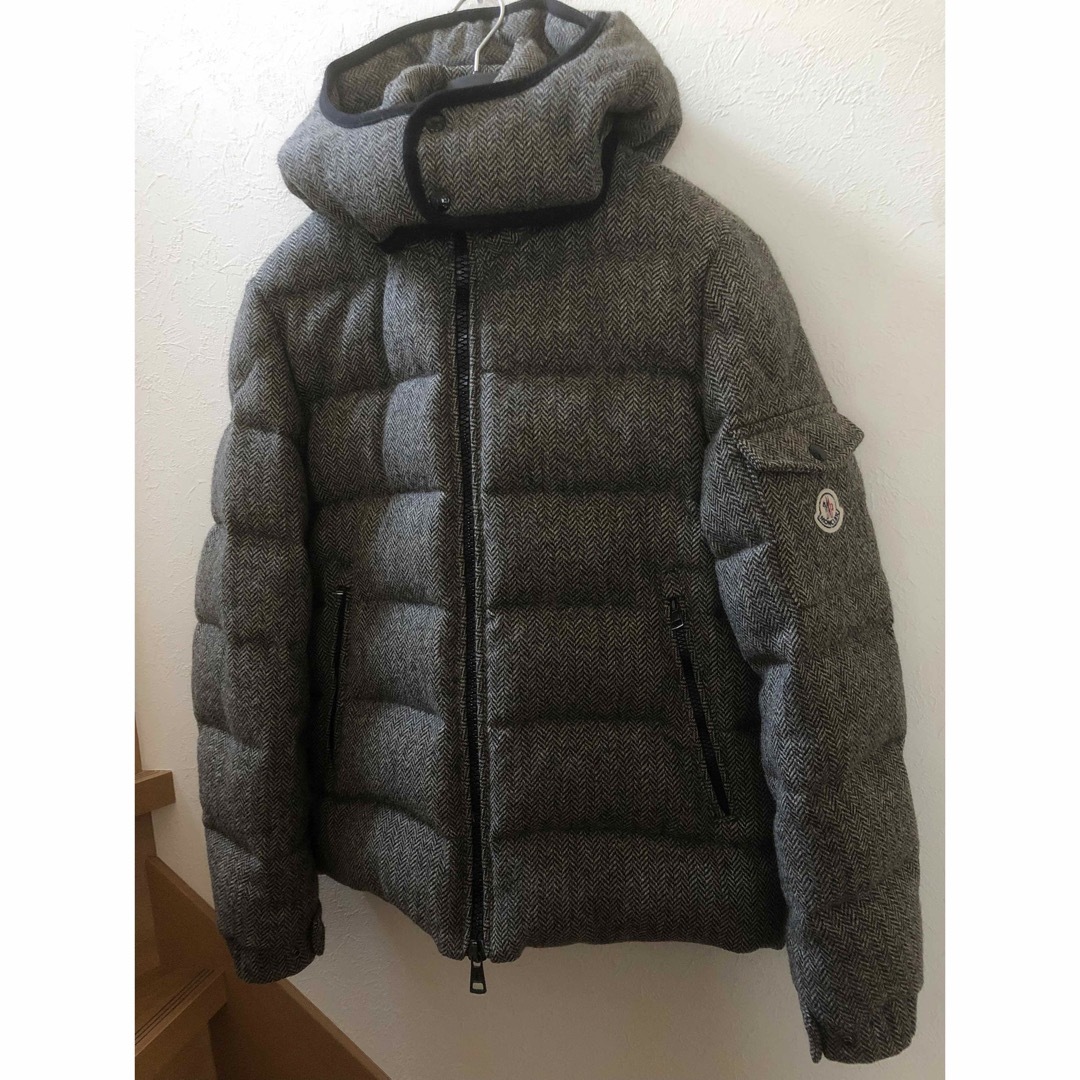 MONCLER(モンクレール)の正規品MONCLER モンクレール シメイ ウールツイード ダウンジャケット　1 メンズのジャケット/アウター(ダウンジャケット)の商品写真