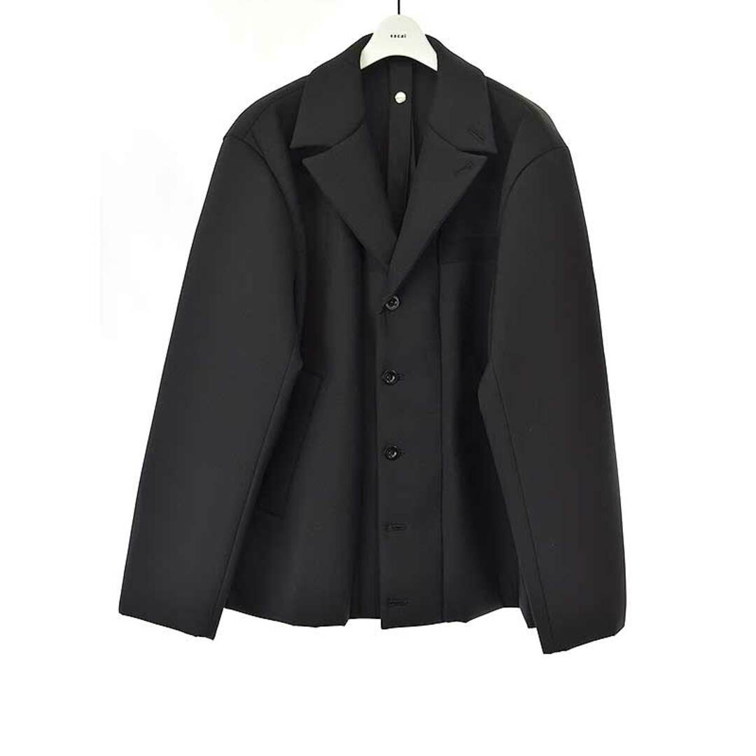 sacai サカイ 23SS Suiting Bonding Blouson ボンディングブルゾン ブラック 3