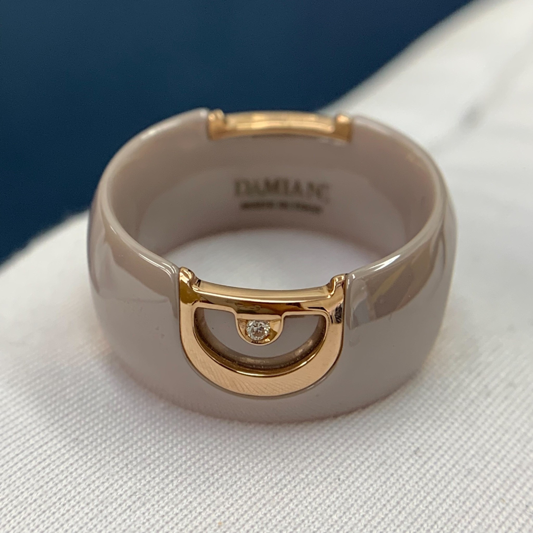 Damiani - ダミアーニ 指輪 D.ICONカプチーノ セラミック ダイヤモンド