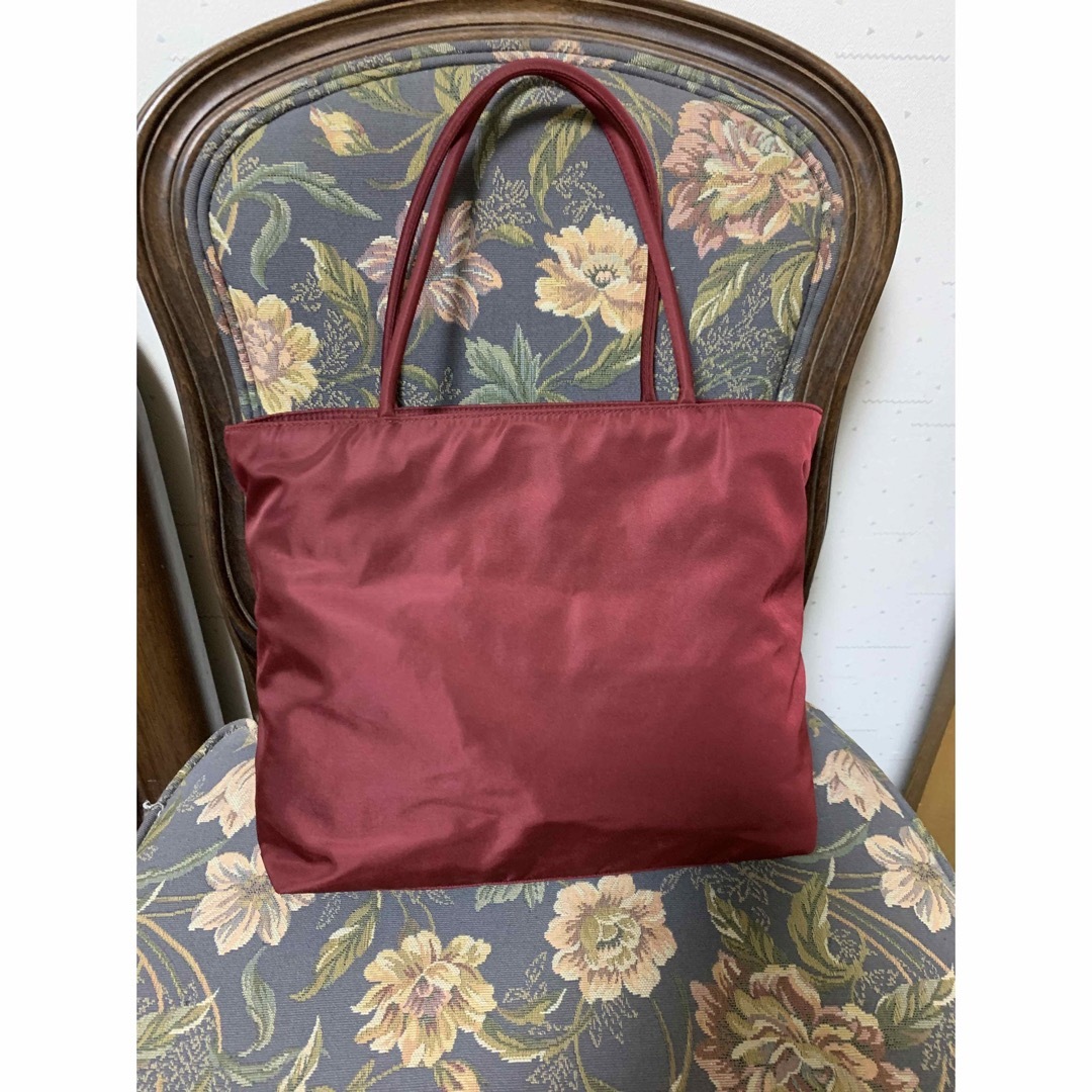 PRADA - PRADA プラダ トートバッグ ナイロン 中古 ワインカラー 美品