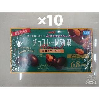 メイジ(明治)の明治 チョコレート効果 カカオ72％素焼きアーモンド 10箱(菓子/デザート)