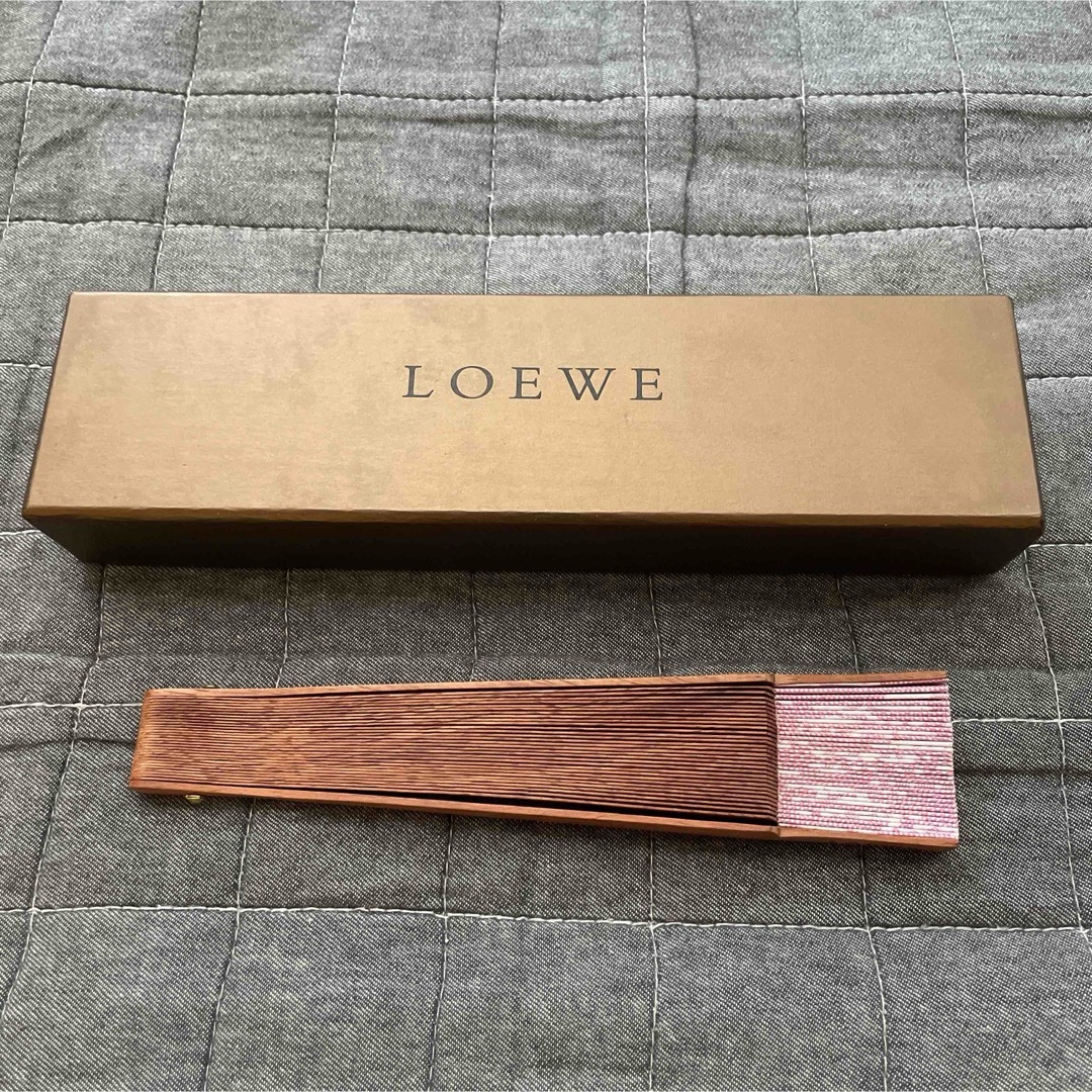 LOEWE ロエベ 扇子 箱付き ノート メモ帳 セット