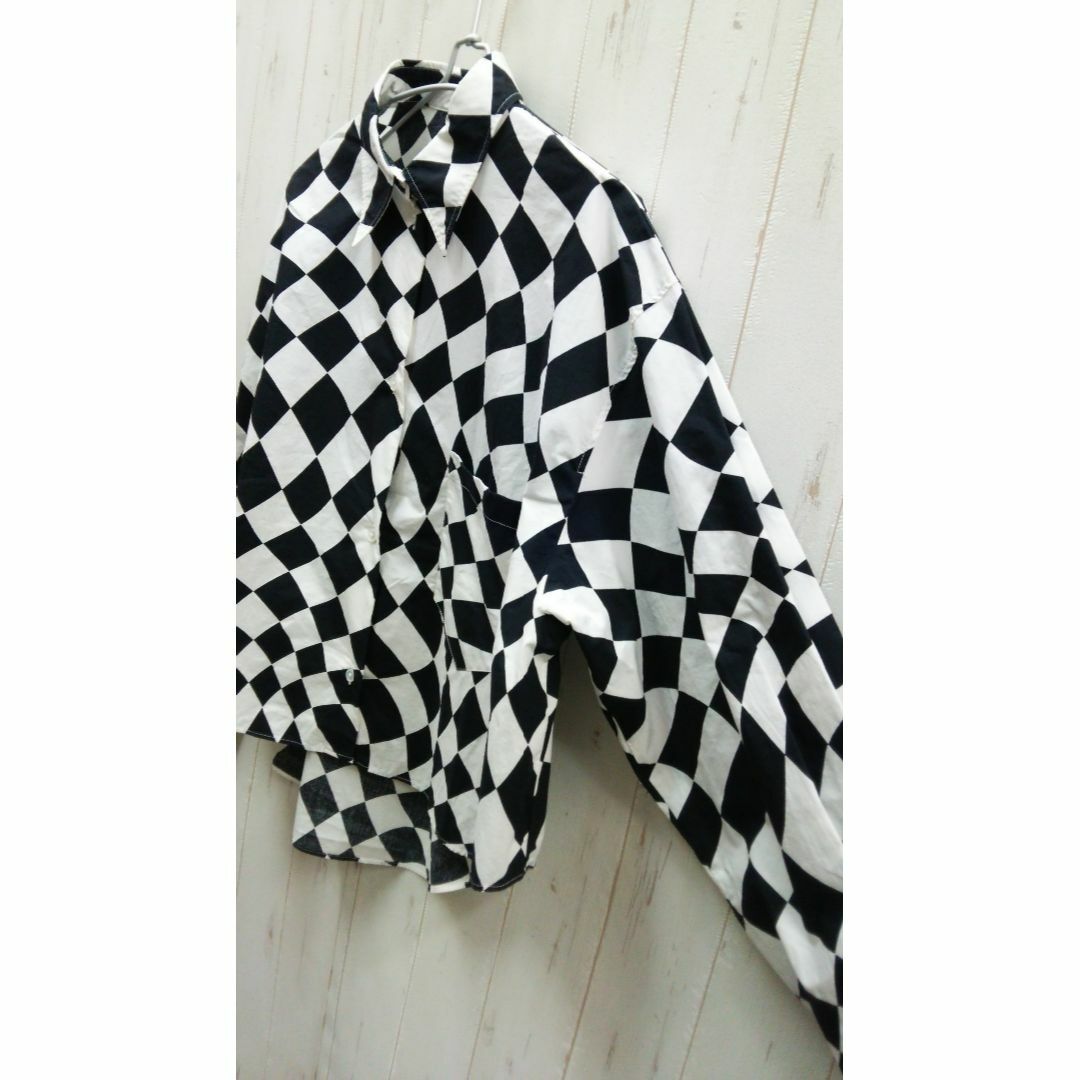 MM6 DISTORTED CHESS PRINT SHIRT MM6 DISTORTED CHESS PRINT SHIRT