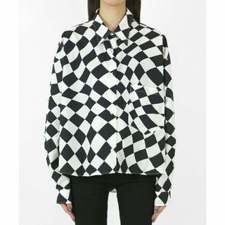 エムエムシックス(MM6)のMM6 DISTORTED CHESS PRINT SHIRT(シャツ/ブラウス(長袖/七分))