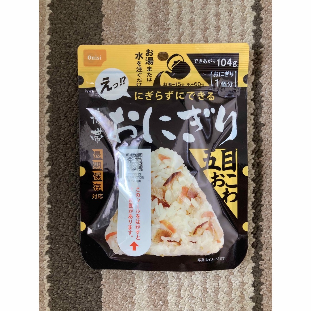 非常食　尾西食品　by　Onisi　Foods　えり's　携帯おにぎり　4種(鮭、わかめ、五目おこわ、昆布)セットの通販　shop｜オニシショクヒンならラクマ