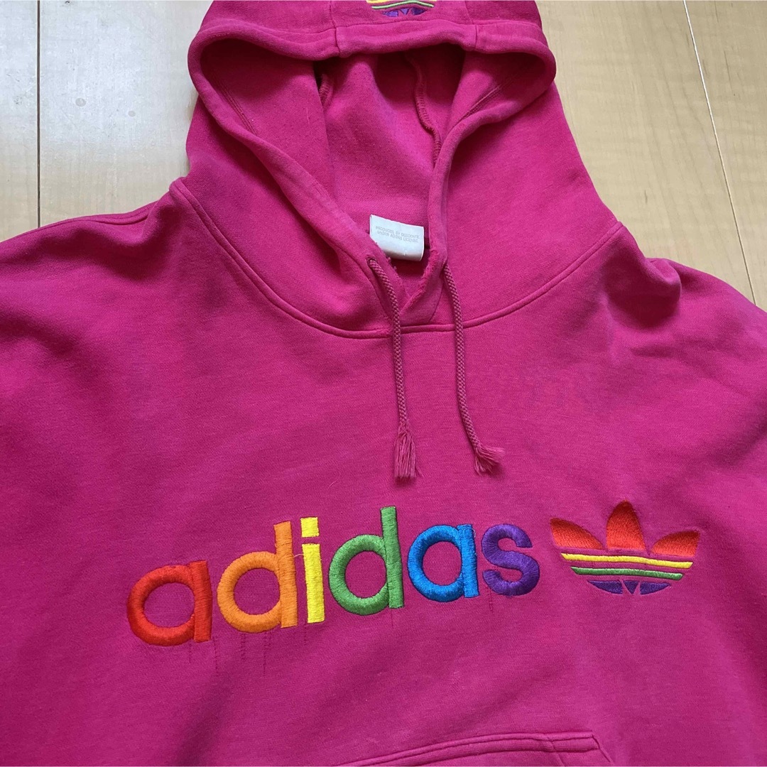 adidas(アディダス)のadidas パーカー ピンク レディースのトップス(パーカー)の商品写真