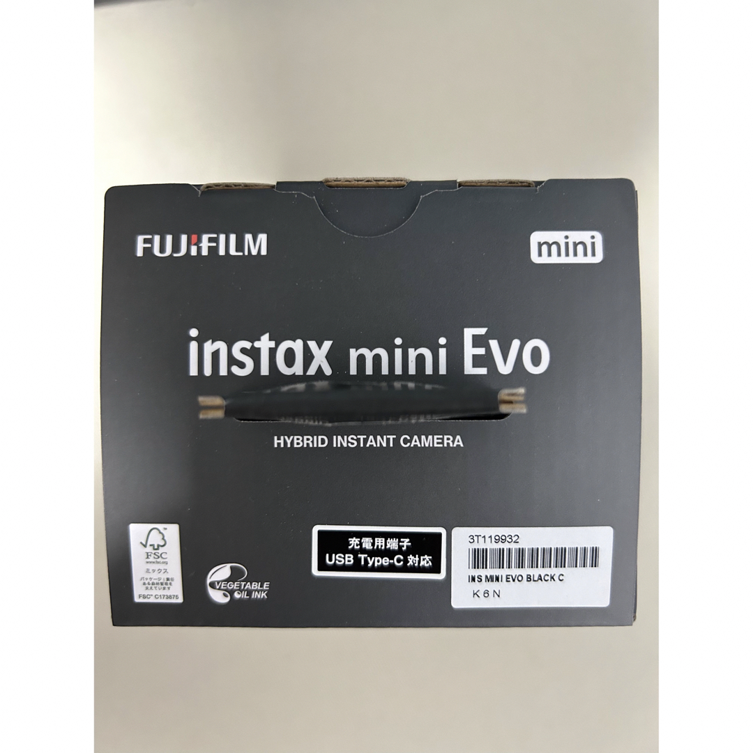 富士フイルム チェキ INSTAX mini Evo BLACK(1台)
