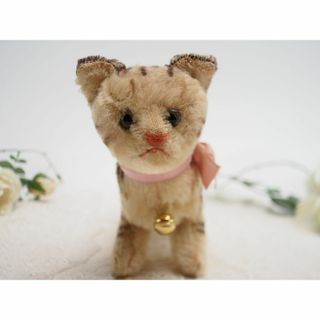 シュタイフ(Steiff)のシュタイフ★Cat Tabby 17cm★タビーキャット/ネコ/猫★ビンテージ(ぬいぐるみ)