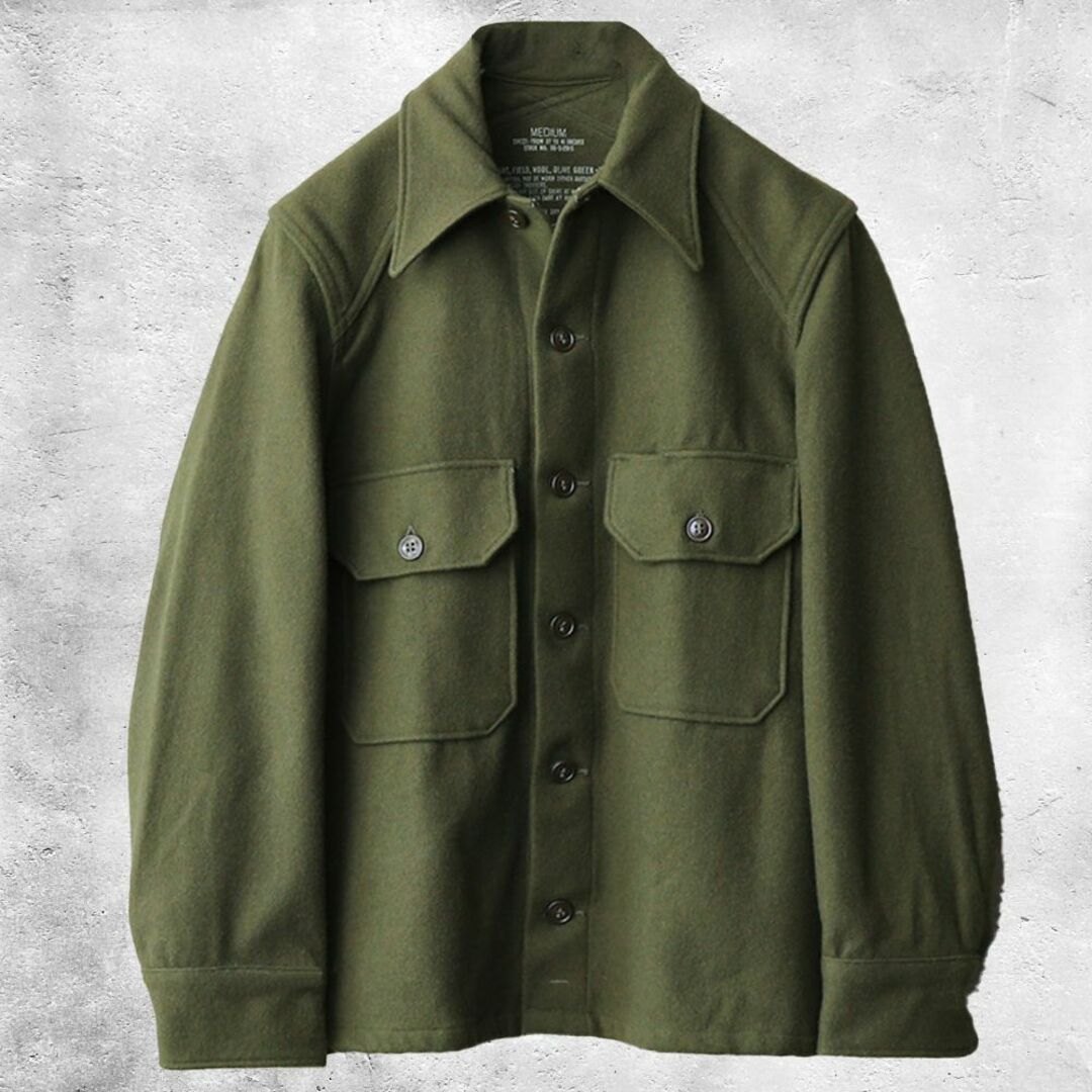 【DEAD STOCK】 50's 米軍 ウールシャツ OG-108 SHIRT