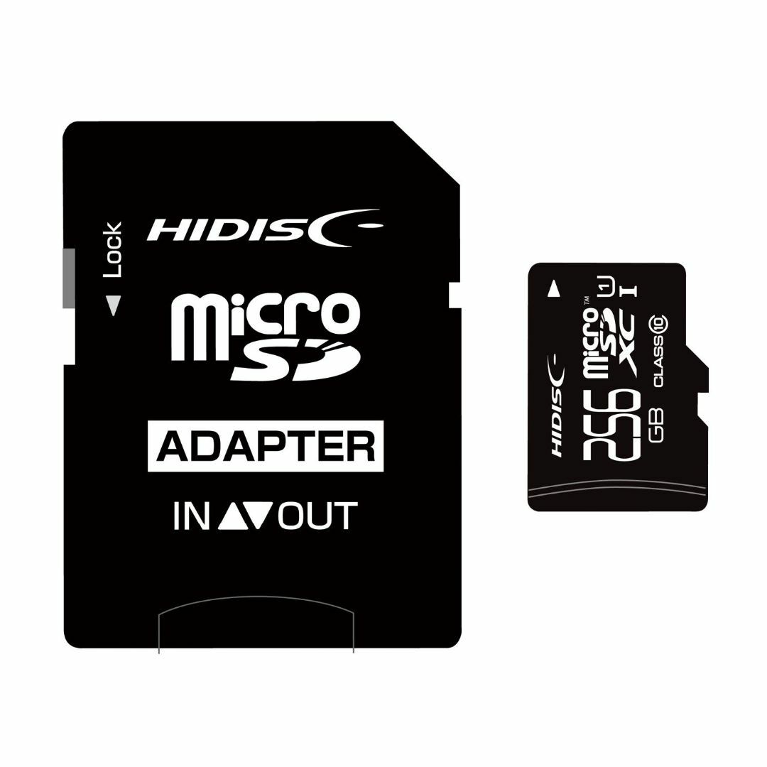 【在庫処分】HIDISC microSDXCメモリカード 256GB Class