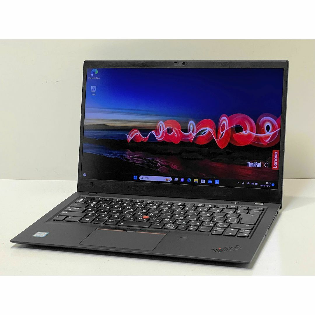 【Windows11】 【質量わずか1.13kg】 【薄さ15.95mm】 Lenovo ThinkPad X1 Carbon（2018モデル） 第8世代 Core i5 8250U 8GB SSD120GB 64bit WPSOffice 14インチ フルHD カメラ 無線LAN パソコン ノートパソコン PC モバイルノート Notebook