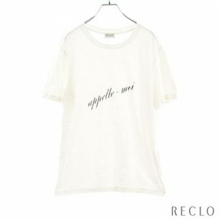 サンローラン(Saint Laurent)のAPPELLE MOI Tシャツ ホワイト ブラック(Tシャツ/カットソー(半袖/袖なし))