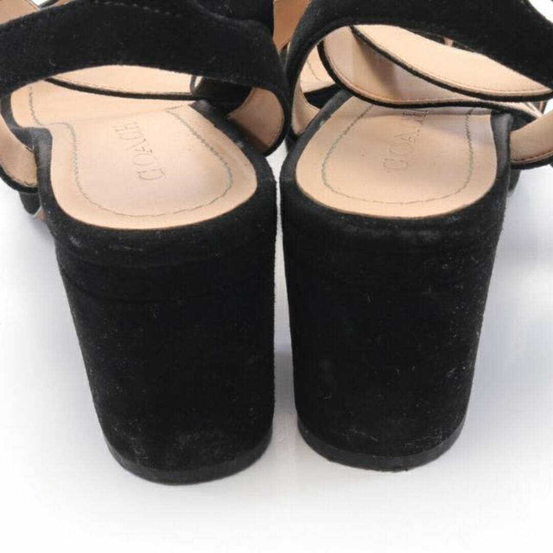 COACH(コーチ)のSERENA サンダル スエード ブラック レディースの靴/シューズ(サンダル)の商品写真