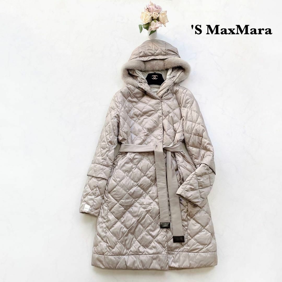 【'S MaxMara】TheCube＊リバーシブル　ダウンコート　キルティング39SMaxMaraの