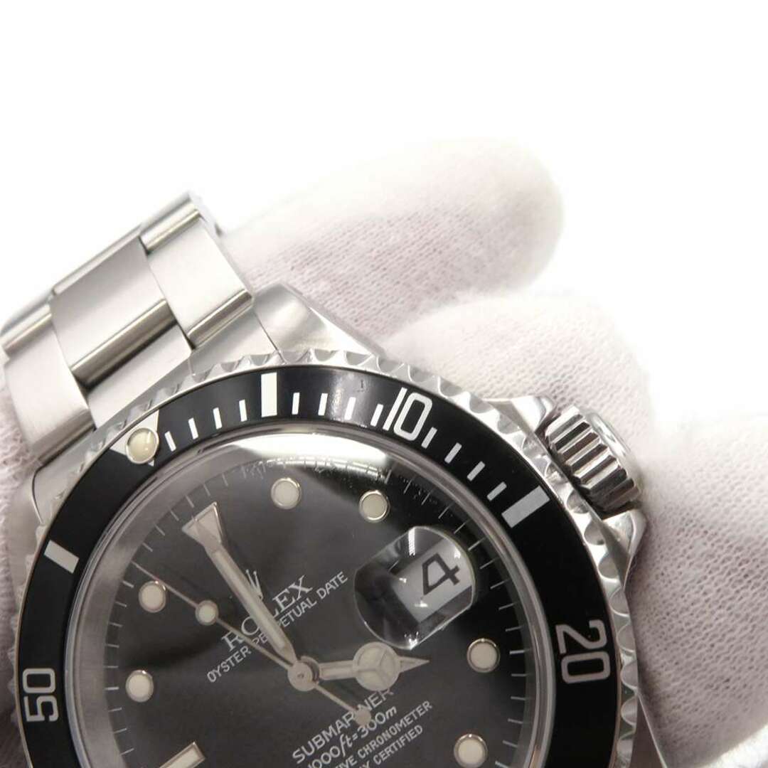 ロレックス サブマリーナ デイト W番 16610 ROLEX 腕時計 ウォッチ メンズ 黒文字盤 スパイダー文字盤