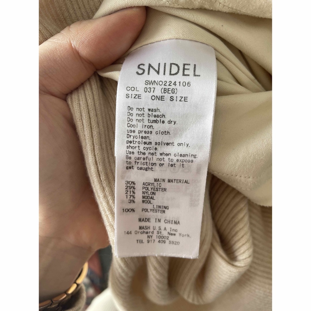 SNIDEL(スナイデル)のSNIDEL スリットニットワンピース レディースのワンピース(ロングワンピース/マキシワンピース)の商品写真