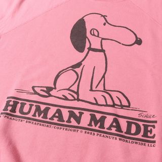 human made ヒューマンメイド PEANUTS SWEAT ピンク　XL