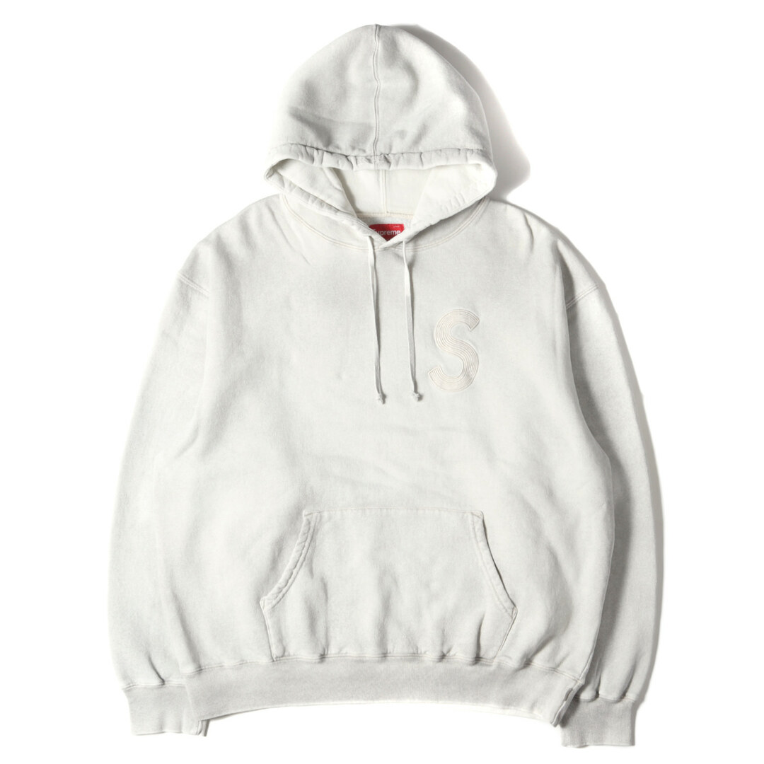 Supreme シュプリーム パーカー サイズ:L 23SS オーバーダイ加工 Sロゴ スウェット パーカー Overdyed S Logo  Hooded Sweatshirt ナチュラル トップス フーデッド スウェットシャツ フーディー【メンズ】 | フリマアプリ ラクマ