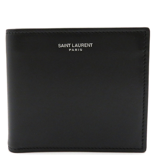サンローラン SAINT LAURENT 二つ折り財布 レザー ベージュ メンズ 送料無料 t18981a