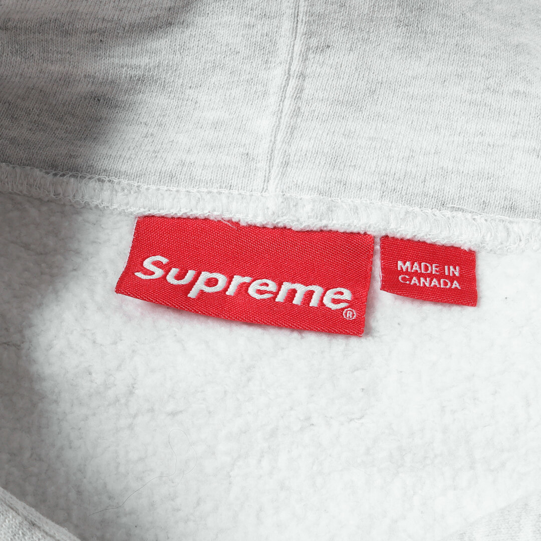 supreme フーディー　アッシュグレー　Lサイズ