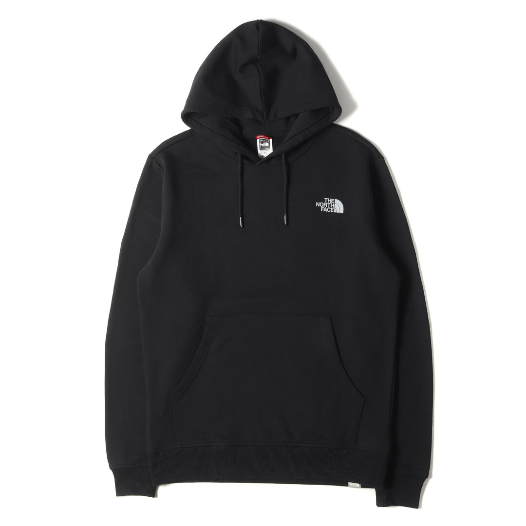 THE NORTH FACE ノースフェイス パーカー サイズ:M US企画 ブランドロゴ スウェット パーカー ブラック 黒 薄手 トップス  フーディー スウェットシャツ 【メンズ】【中古】【美品】 | フリマアプリ ラクマ