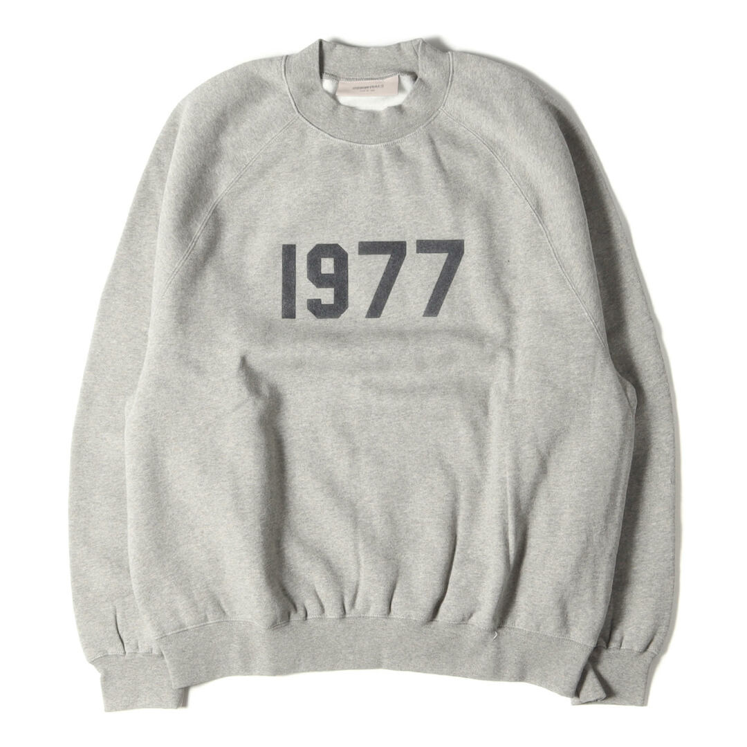 FEAR OF GOD ESSENTIALS フィアオブゴッド エッセンシャルズ スウェット サイズ:S 22SS 1977ロゴ クルーネック スウェットシャツ Crewneck ダークオートミール トップス トレーナー 長袖【メンズ】スウェット