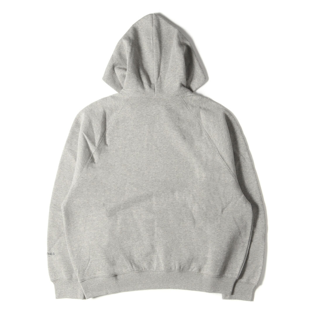 FEAR OF GOD ESSENTIALS フィアオブゴッド エッセンシャルズ パーカー サイズ:M 20AW リフレクターロゴ スウェット  パーカー Pullover Hoodie ヘザーオートミール トップス プルオーバー フーディー 長袖 【メンズ】