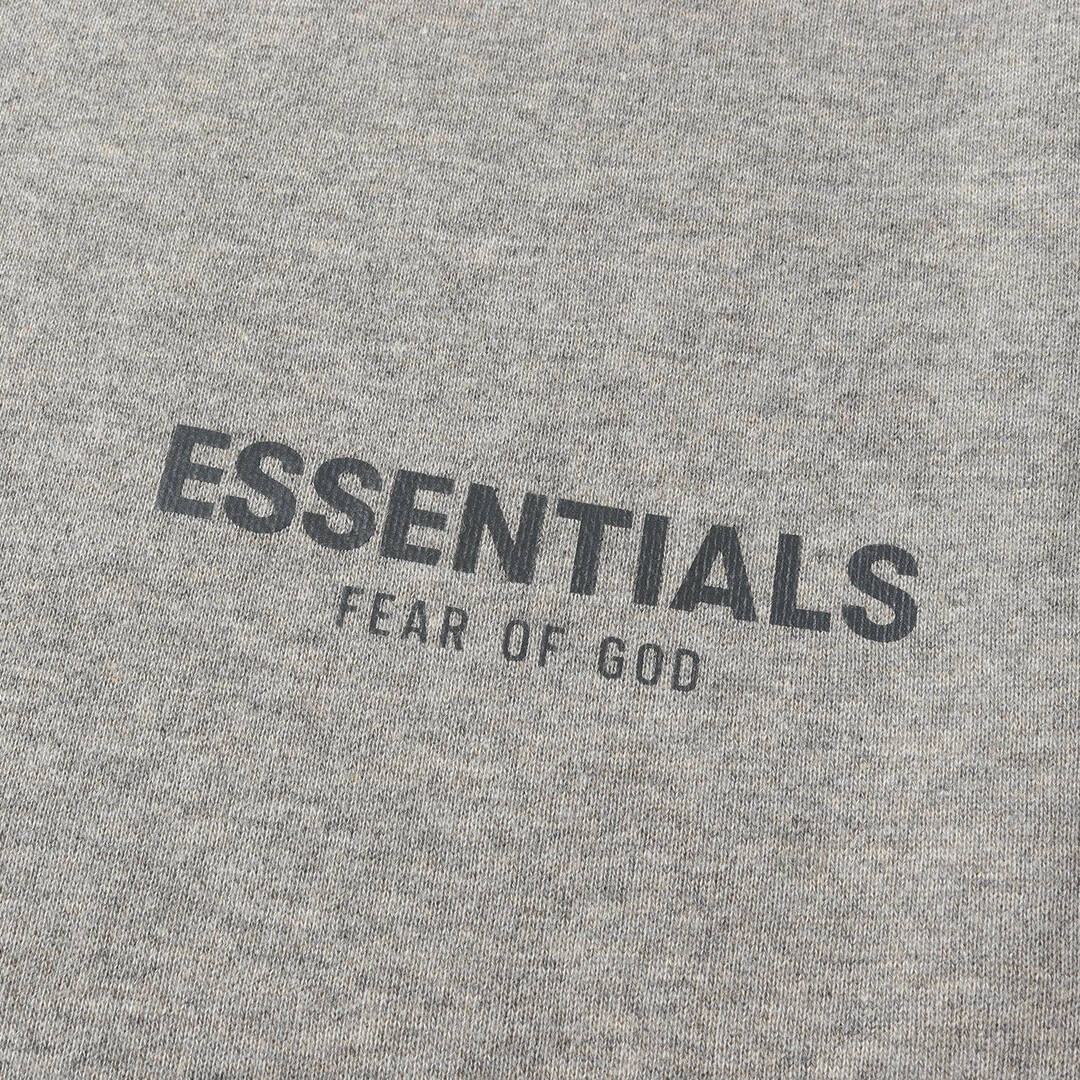 FEAR OF GOD ESSENTIALS フィアオブゴッド エッセンシャルズ パーカー サイズ:M 20AW リフレクターロゴ スウェット パーカー Pullover Hoodie ヘザーオートミール トップス プルオーバー フーディー 長袖 【メンズ】