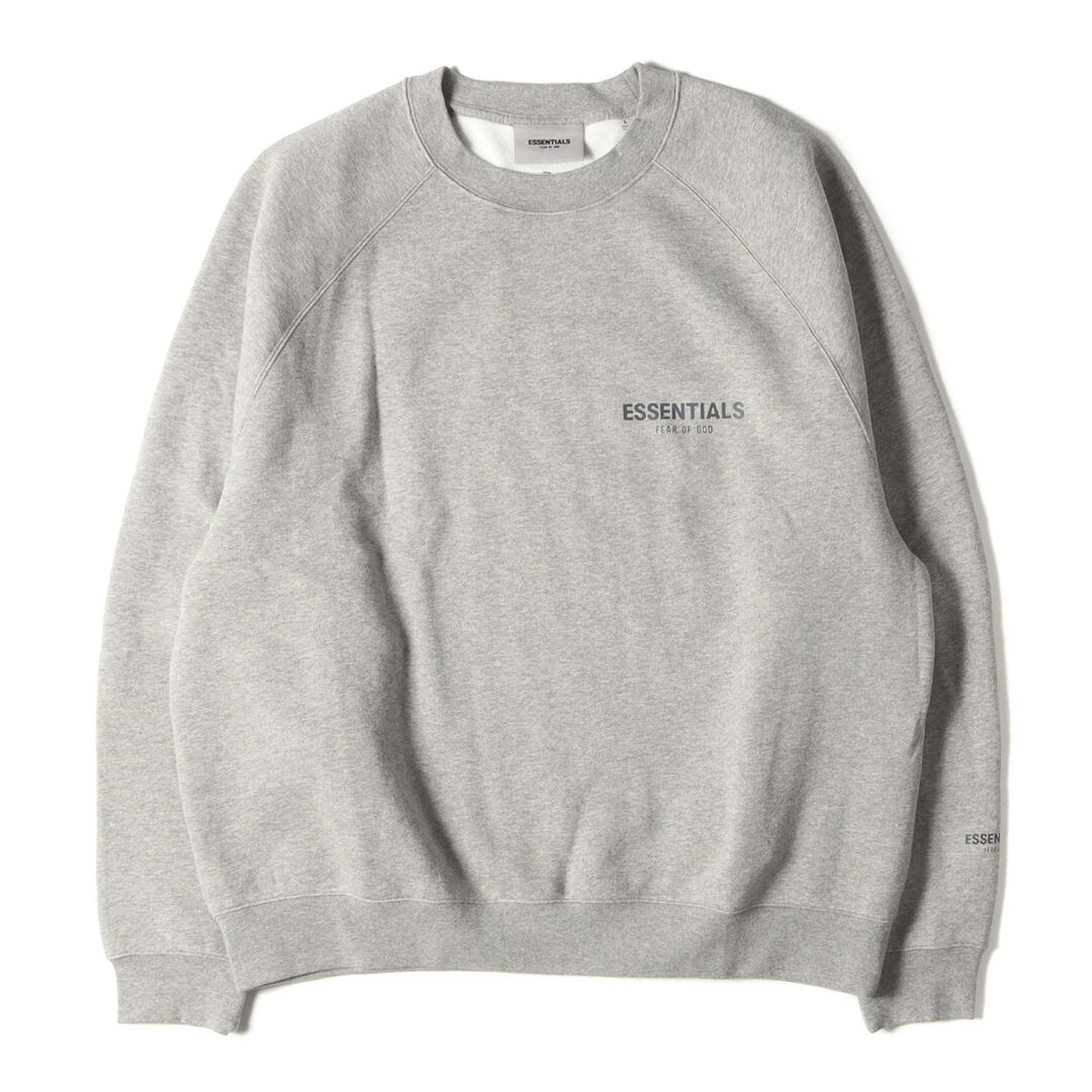 FEAR OF GOD ESSENTIALS フィアオブゴッド エッセンシャルズ スウェット サイズ:S 22SS 1977ロゴ クルーネック スウェットシャツ Crewneck ダークオートミール トップス トレーナー 長袖【メンズ】