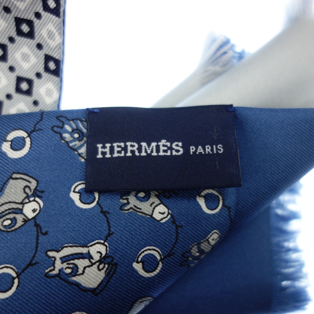 Hermes - エルメス スカーフ シルク 馬 レディース 青系【AFI1】の通販 
