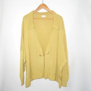 ウル(URU)のURU 17ss KNIT CARDIGAN YELLOW 17SUK04 (カーディガン)