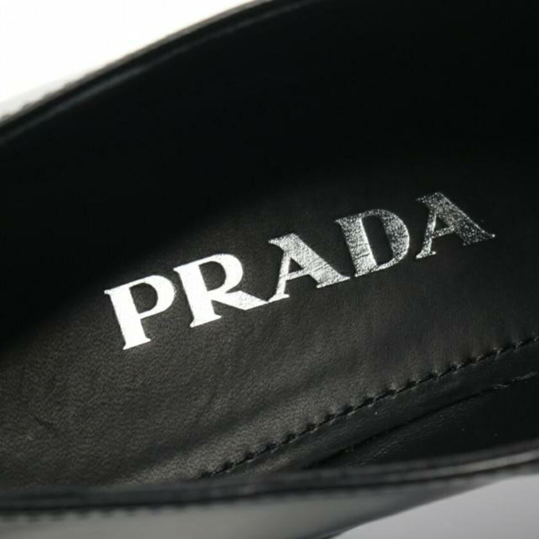 PRADA(プラダ)のチョコレート ローファー レザー ブラック レディースの靴/シューズ(ローファー/革靴)の商品写真