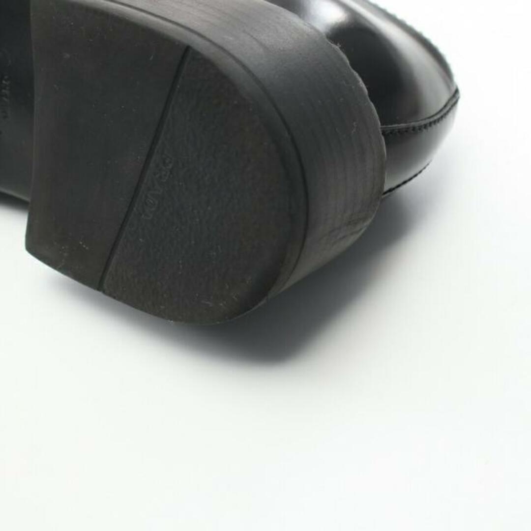 PRADA(プラダ)のチョコレート ローファー レザー ブラック レディースの靴/シューズ(ローファー/革靴)の商品写真