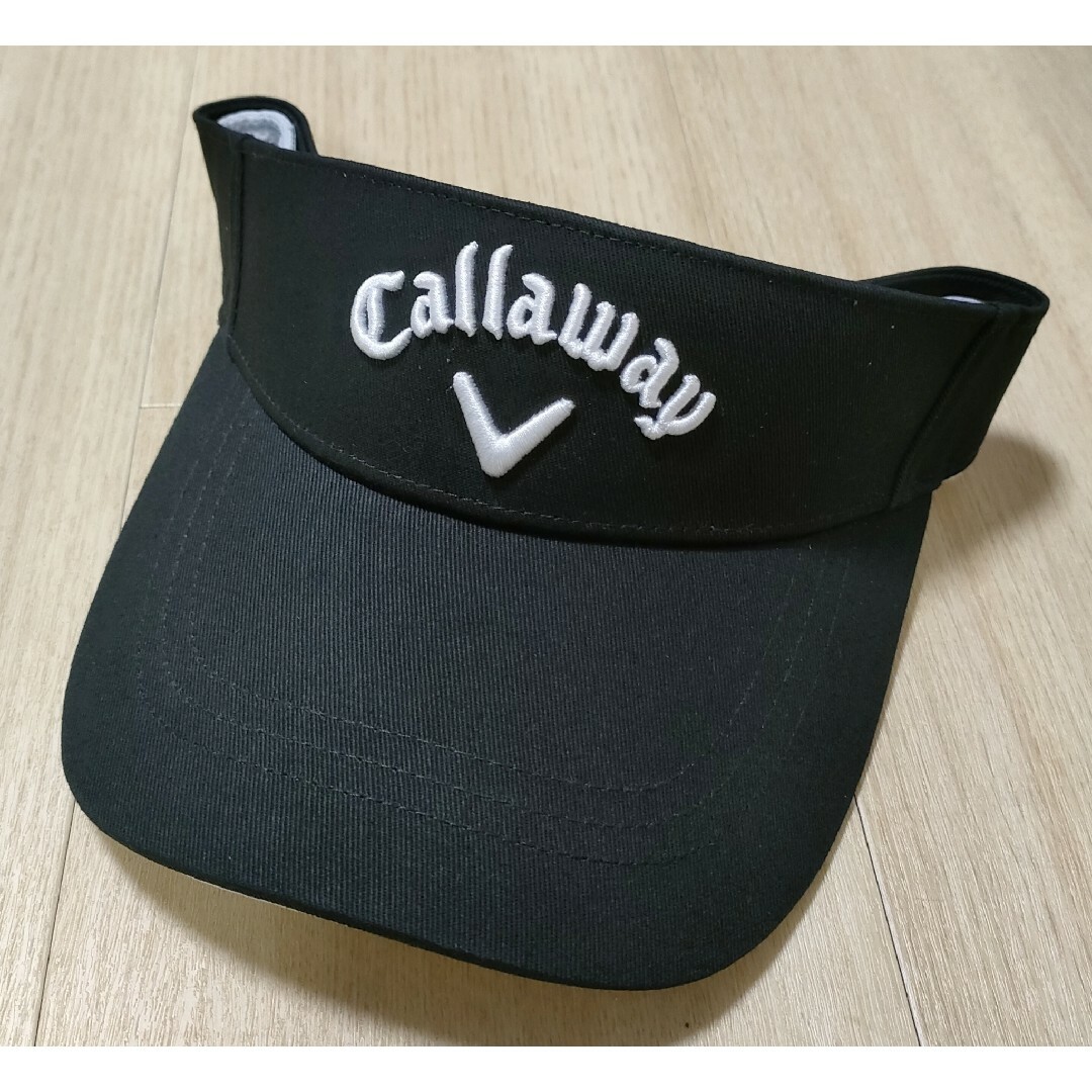 Callaway(キャロウェイ)の【新品】キャロウェイ Callaway サンバイザー　ゴルフ　メンズ　ブラック スポーツ/アウトドアのゴルフ(その他)の商品写真