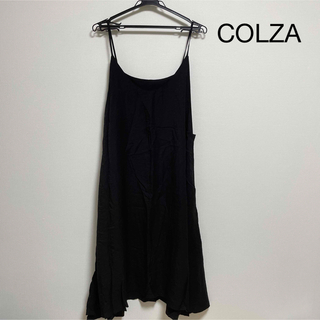 コルザ(COLZA)のCOLZAブラック　ワンピース　M〜L(ロングワンピース/マキシワンピース)