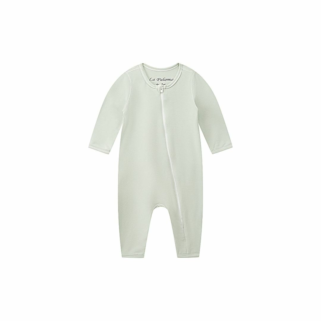 [La Paloma] ロンパース ベビー服 前開き ジッパー 赤ちゃん服 長袖
