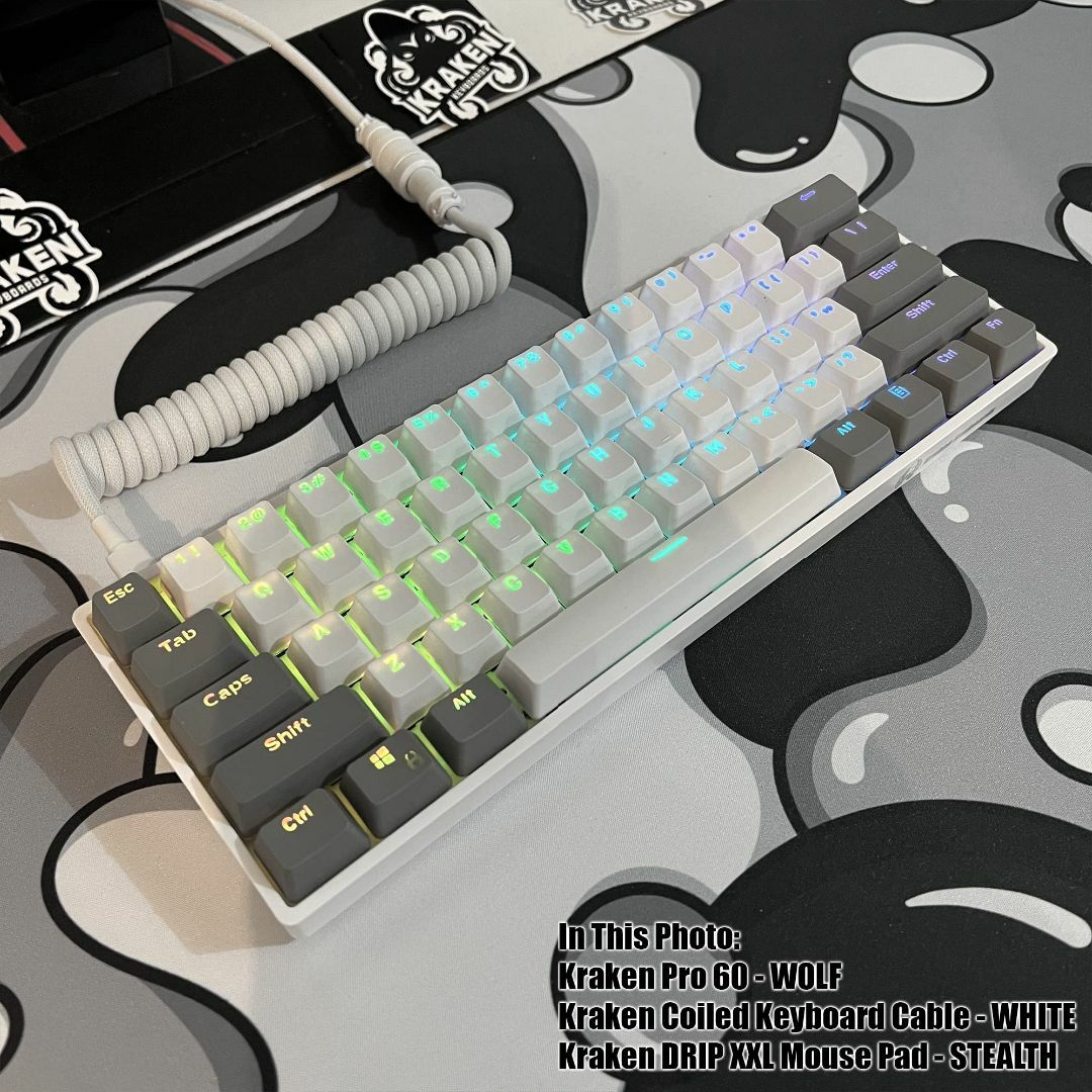 【色:ブラック】Kraken Keyboards XXL 拡張ゲーミングマウスパ 4