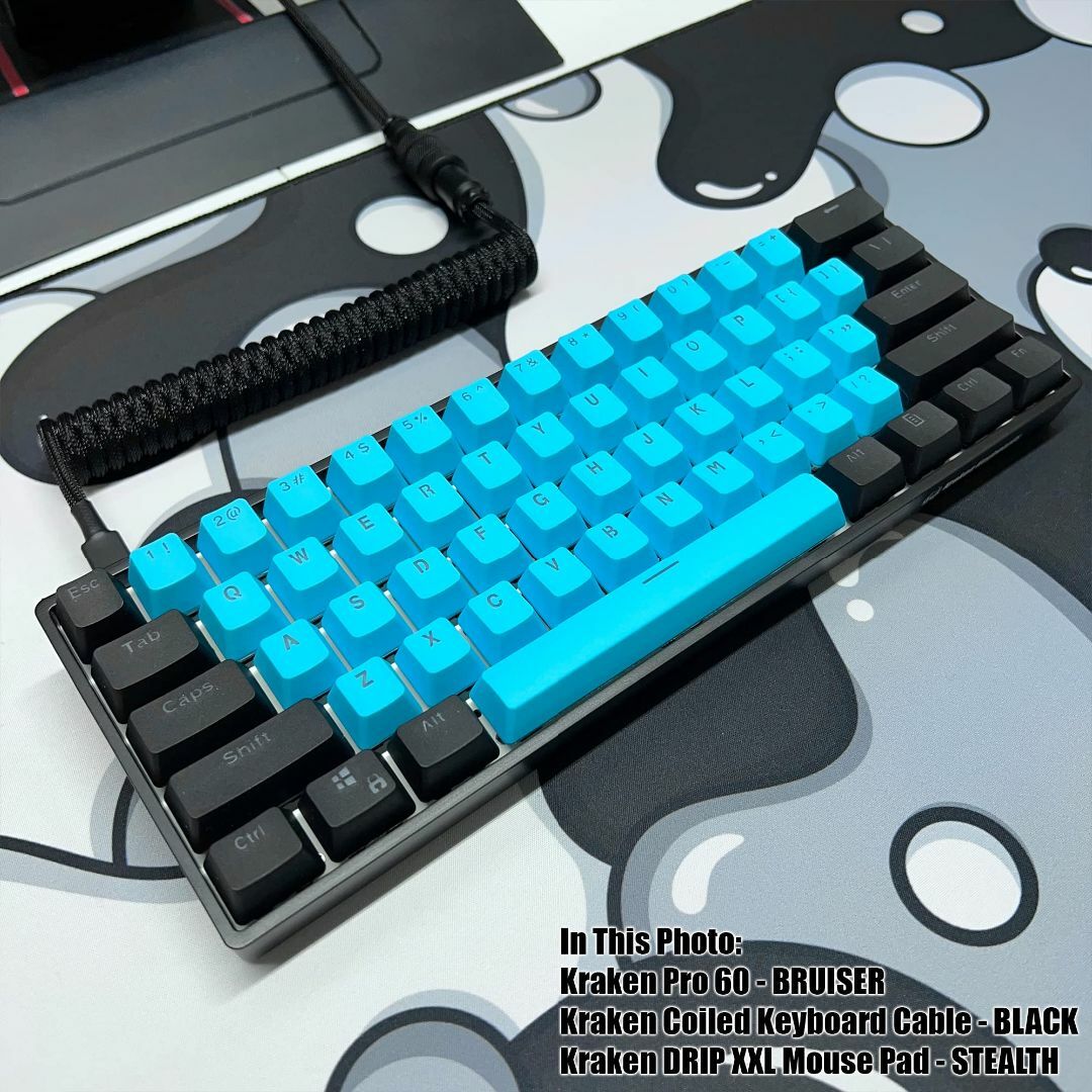 【色:ブラック】Kraken Keyboards XXL 拡張ゲーミングマウスパ 5