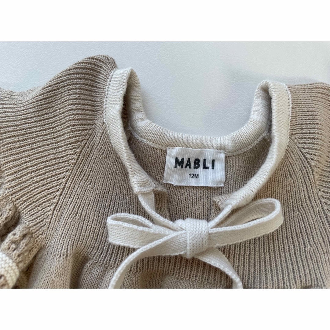 MABLI  23ss ニットブルマ ロンパース\u0026サンハット