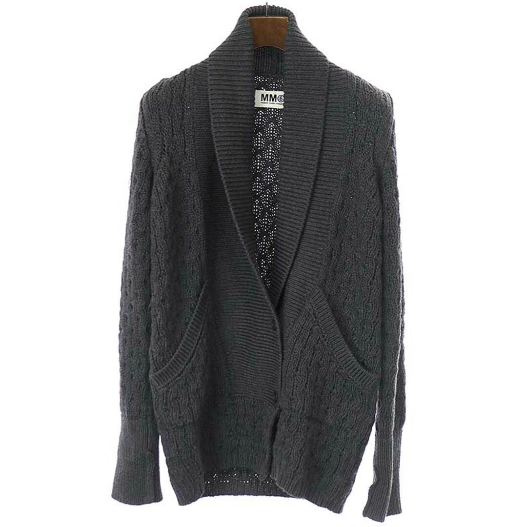 MM6 エムエムシックス 08AW ショールカラーケーブルニットカーディガン